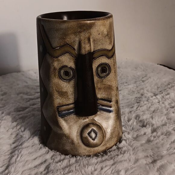 Mara Mexican Art 3D Tribal Face Mug - Picture 2 of 6